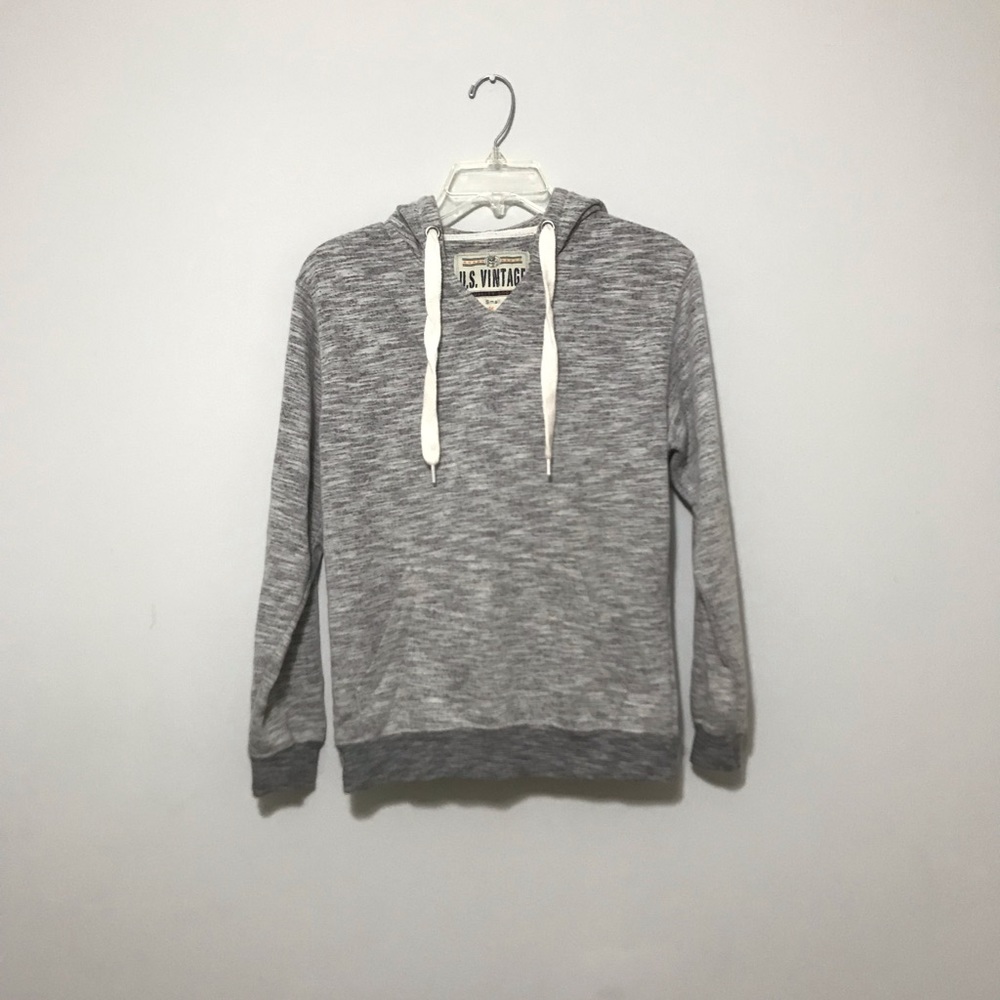 Vintage Navy and Gray Hoodie